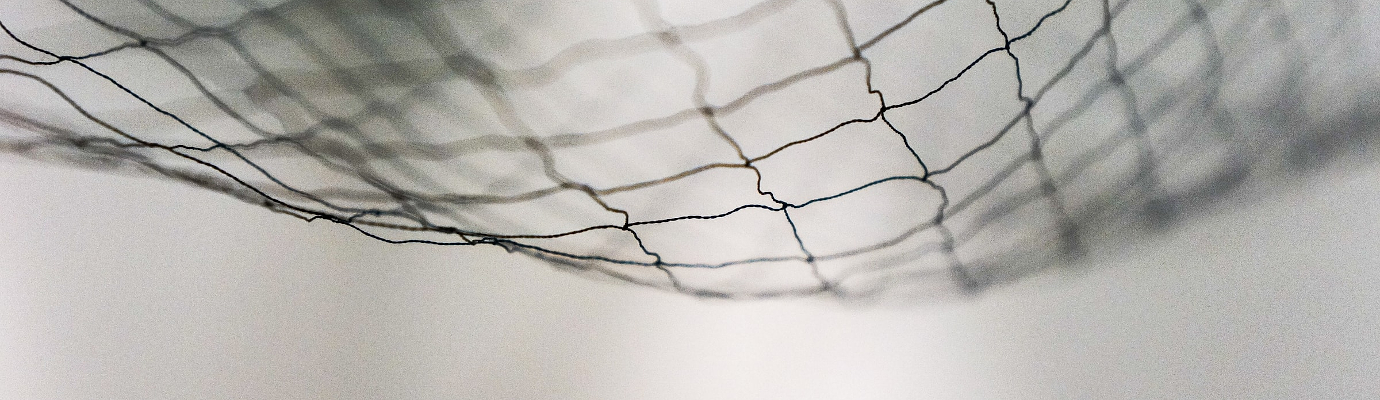 Close-up of a coarse-mesh net