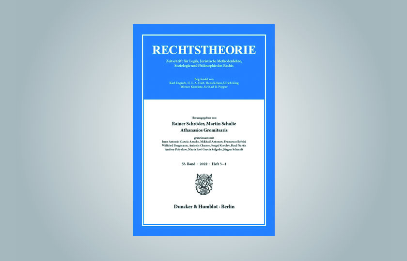 Cover der Zeitschrift "Rechtstheorie"