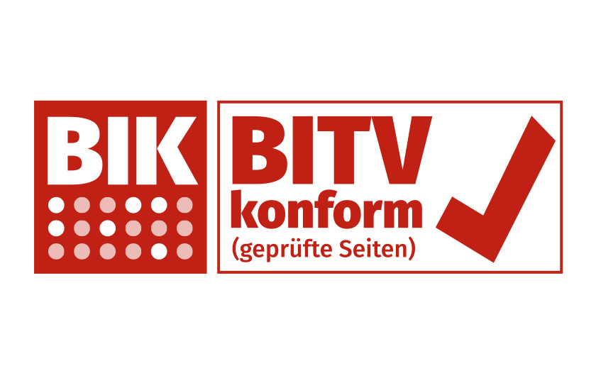 "BIk-BITV konform"-Siegel