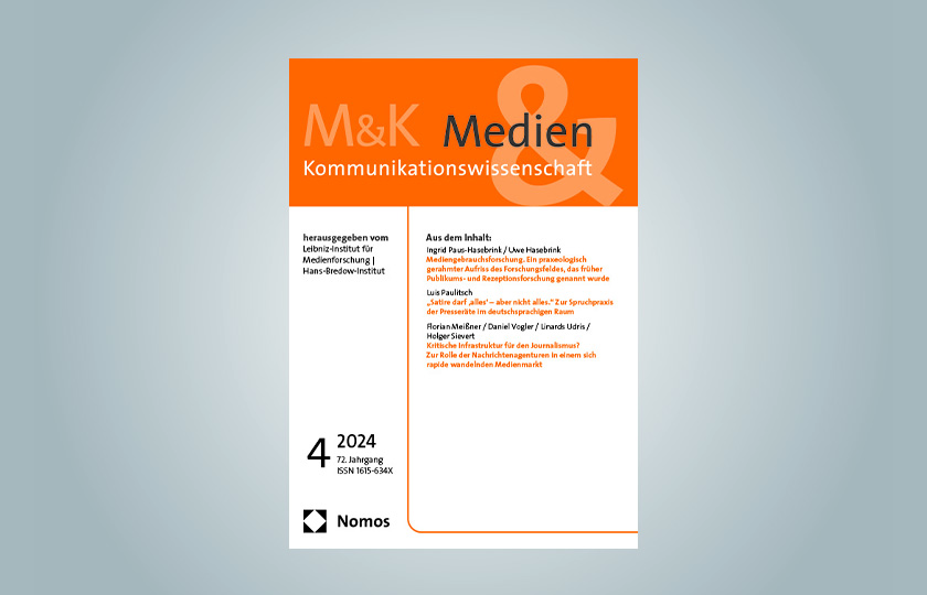 Cover of issue 4 of the journal "Medien & Kommunikationswissenschaft"