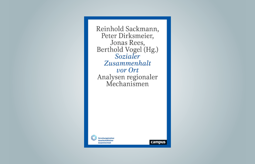 Cover of the publication "Sozialer Zusammenhalt vor Ort"