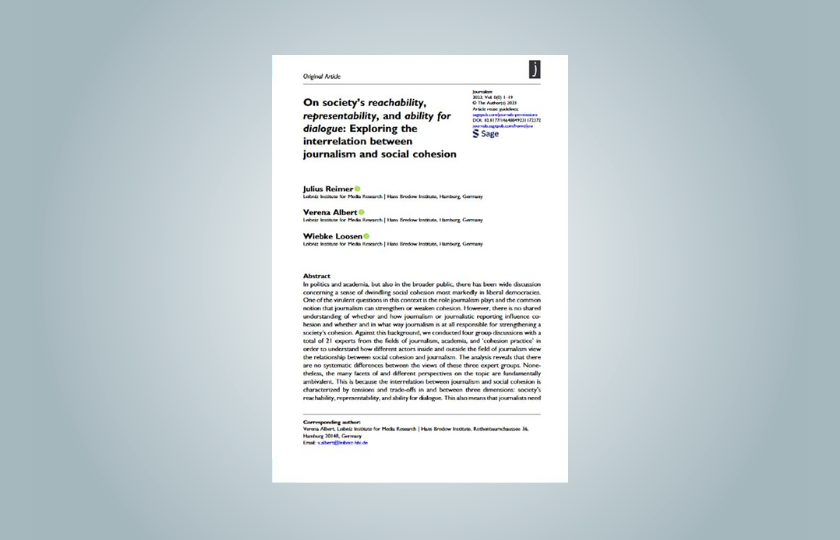 Cover der Publikation