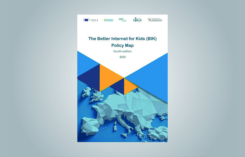 Cover der Publikation "Better Internet for Kids (BIK) Policy Map 2023"