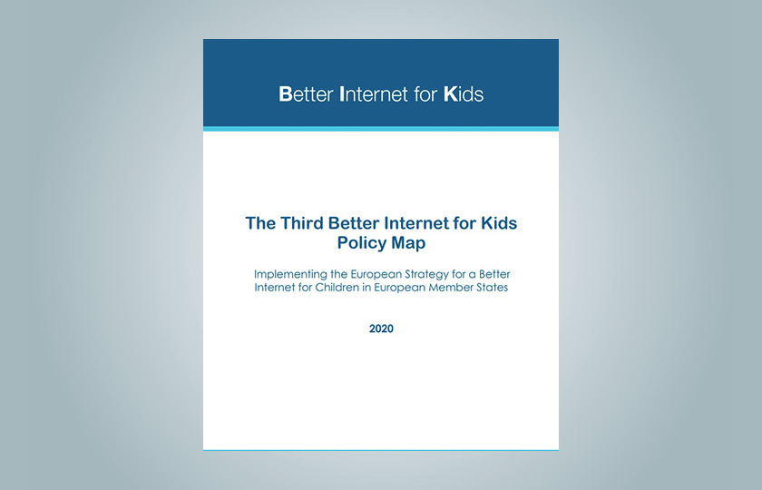 Cover der Publikation "The Third Better Internet for Kids Policy Map"