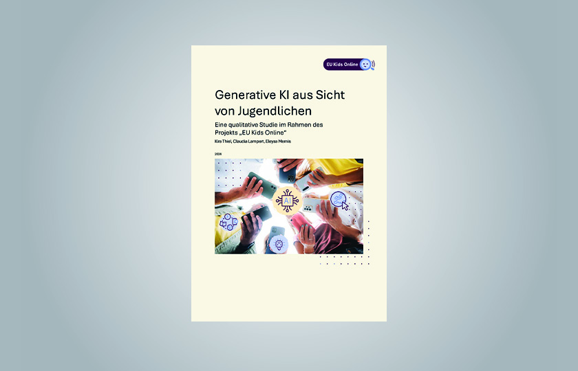 Cover of the report “Generative AI from the Perspective of Young People”